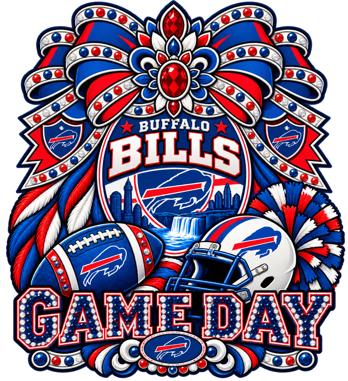 BILLS Female Sports Theme Inspired Lithophane Lampshade (Copy)