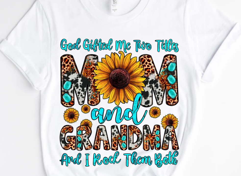 Mom and Grandma/10" Width DTF Transfer (E-16)