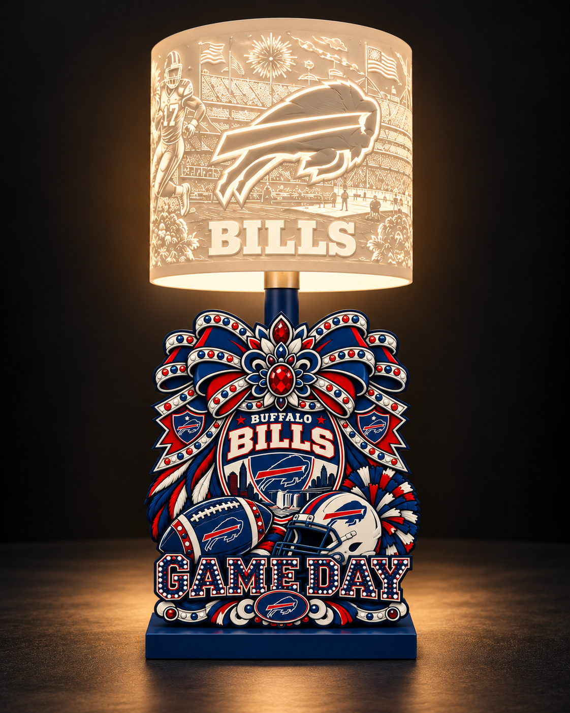 BILLS Female Sports Theme Inspired Lithophane Lampshade (Copy)