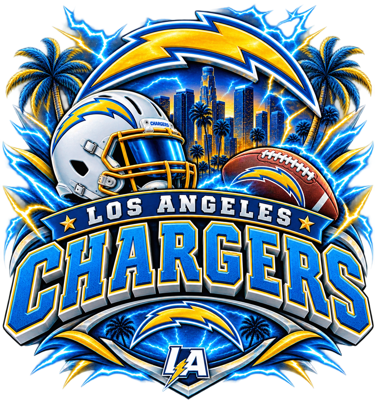CHARGER MALE Sports Theme Inspired Lithophane Lampshade
