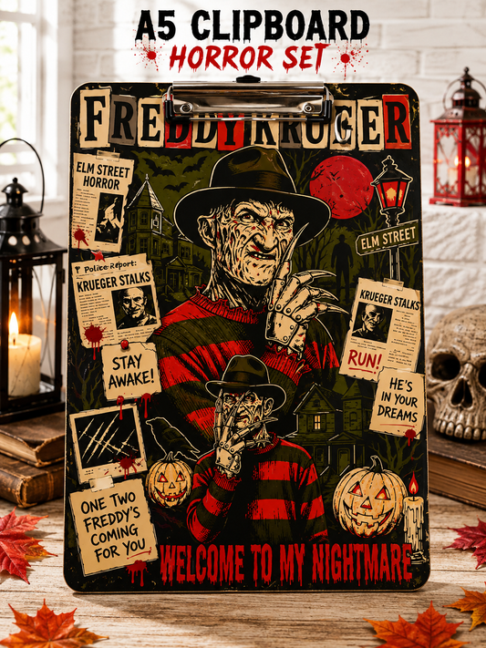 Horror Freedy A5 Clipboard STL File | 3D Print Ready | Halloween Clipboard | Digital Download | Printable Clipboard | Instant Download
