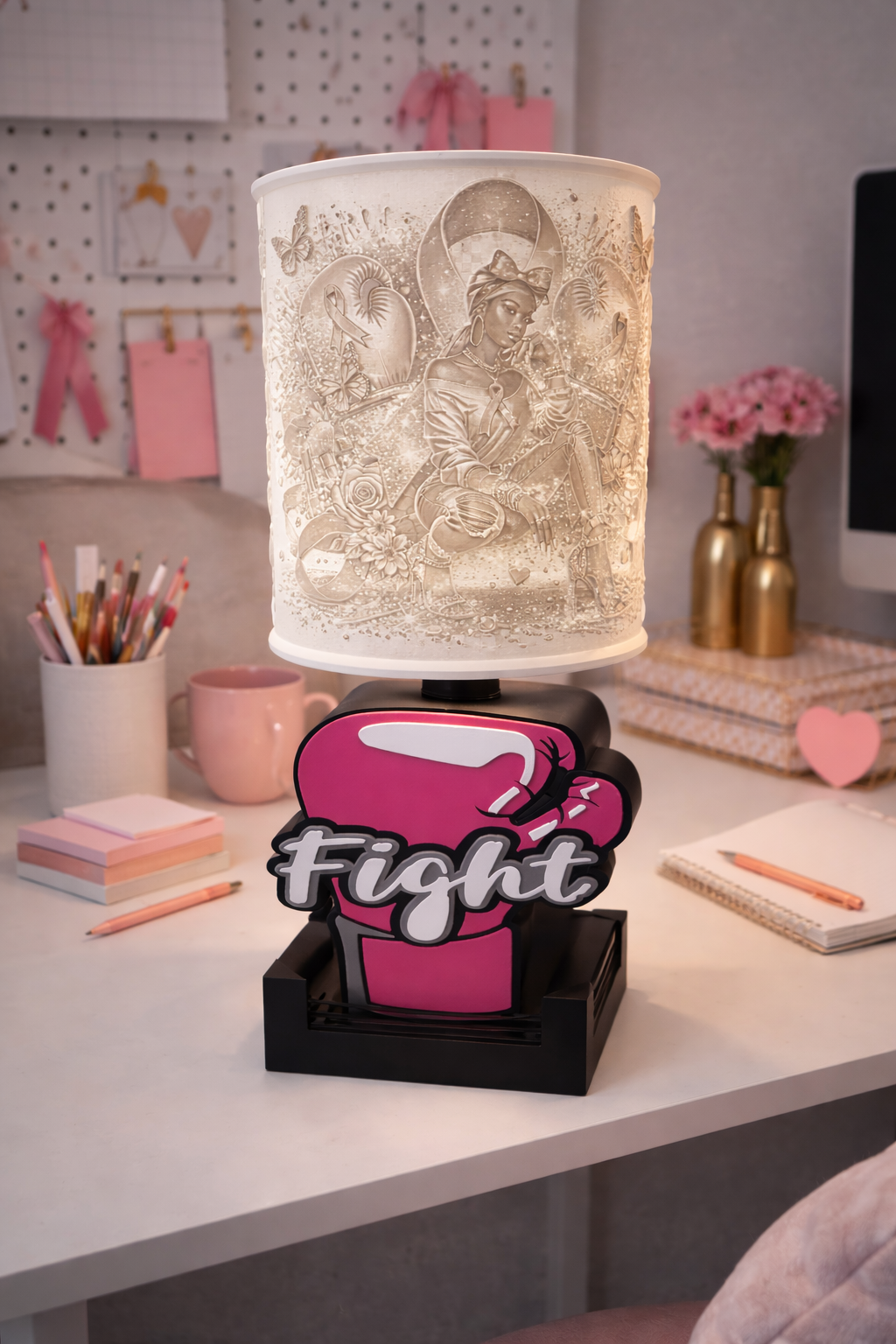 Custom  Character Theme Photo Night Light Lamp | Personalized Gift Lamp | Photo Shade + Custom Design