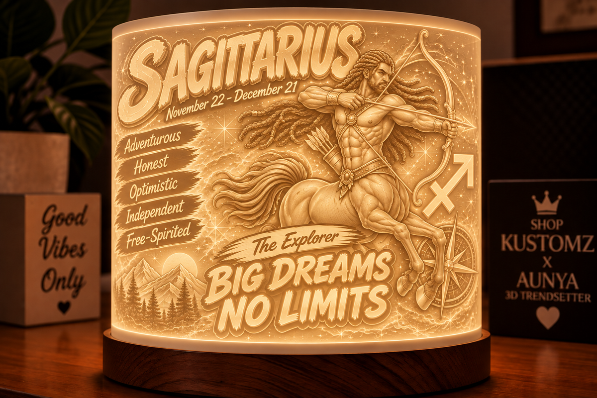 Zodiac Lithophane Lampshade STL Bundle 2 | All 12 Zodiac Signs | 3D Printable Digital Files (Copy)