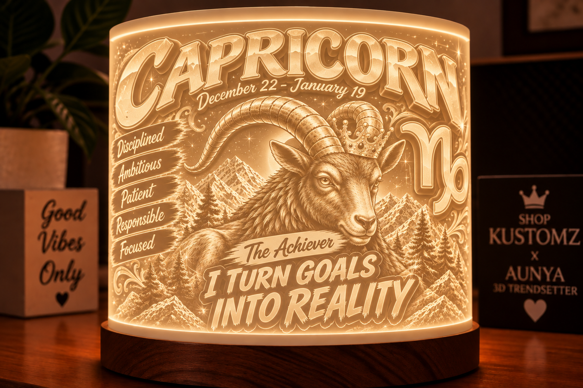 Zodiac Lithophane Lampshade STL Bundle 2 | All 12 Zodiac Signs | 3D Printable Digital Files (Copy)