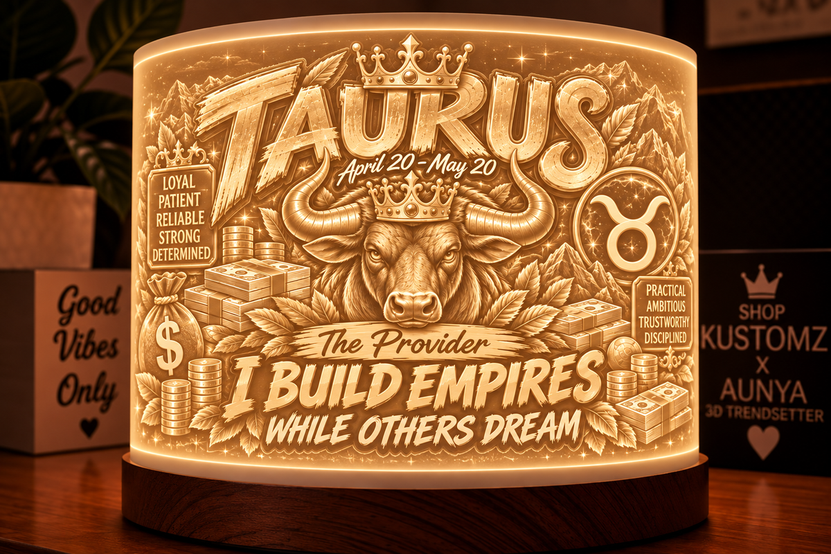 Zodiac Lithophane Lampshade STL Bundle 2 | All 12 Zodiac Signs | 3D Printable Digital Files (Copy)
