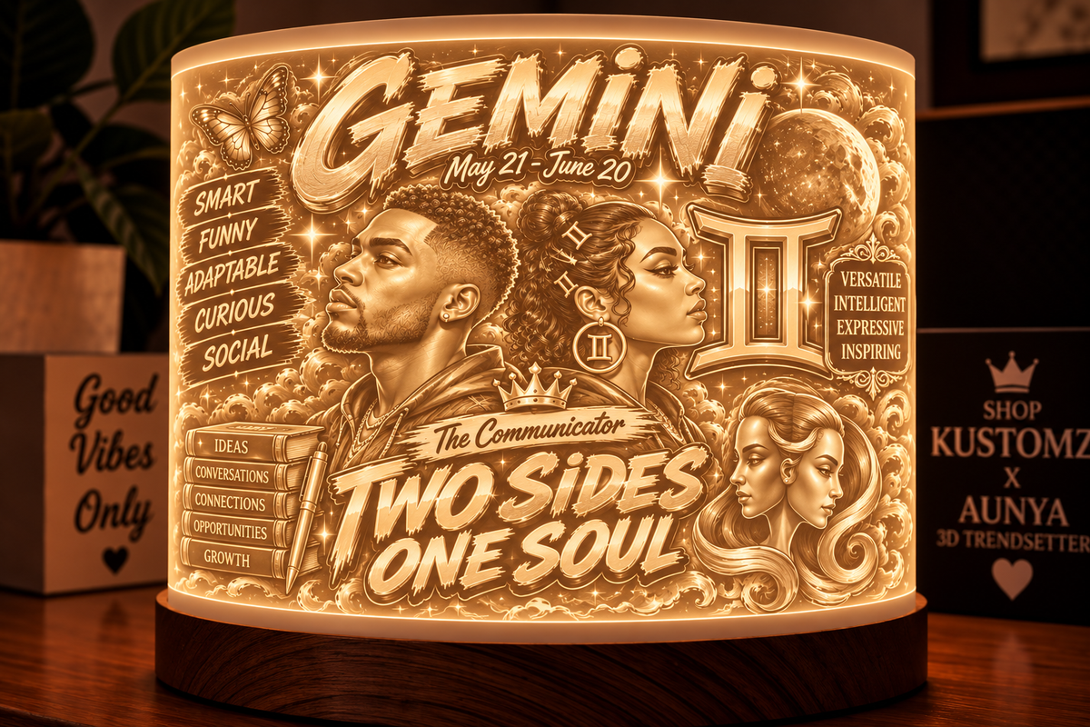 Zodiac Lithophane Lampshade STL Bundle 2 | All 12 Zodiac Signs | 3D Printable Digital Files (Copy)