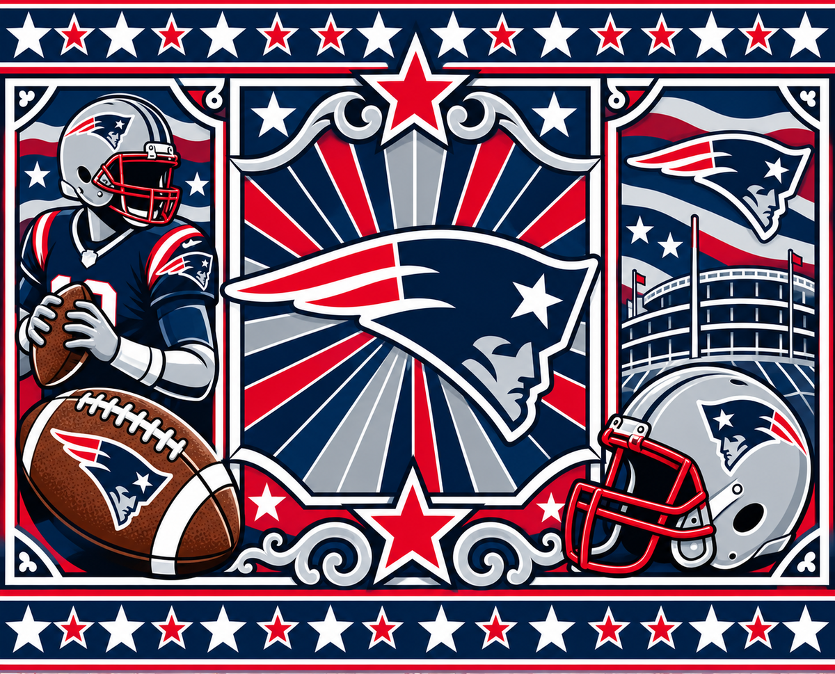 Patriots Female Sports Theme Inspired Lithophane Lampshade