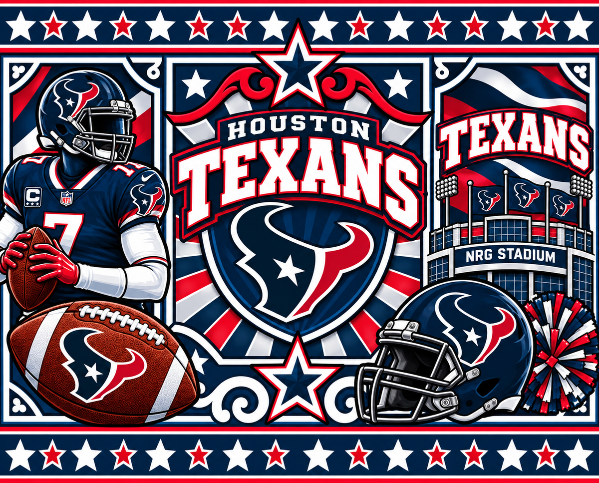 TEXANS Female Sports Theme Inspired Lithophane Lampshade