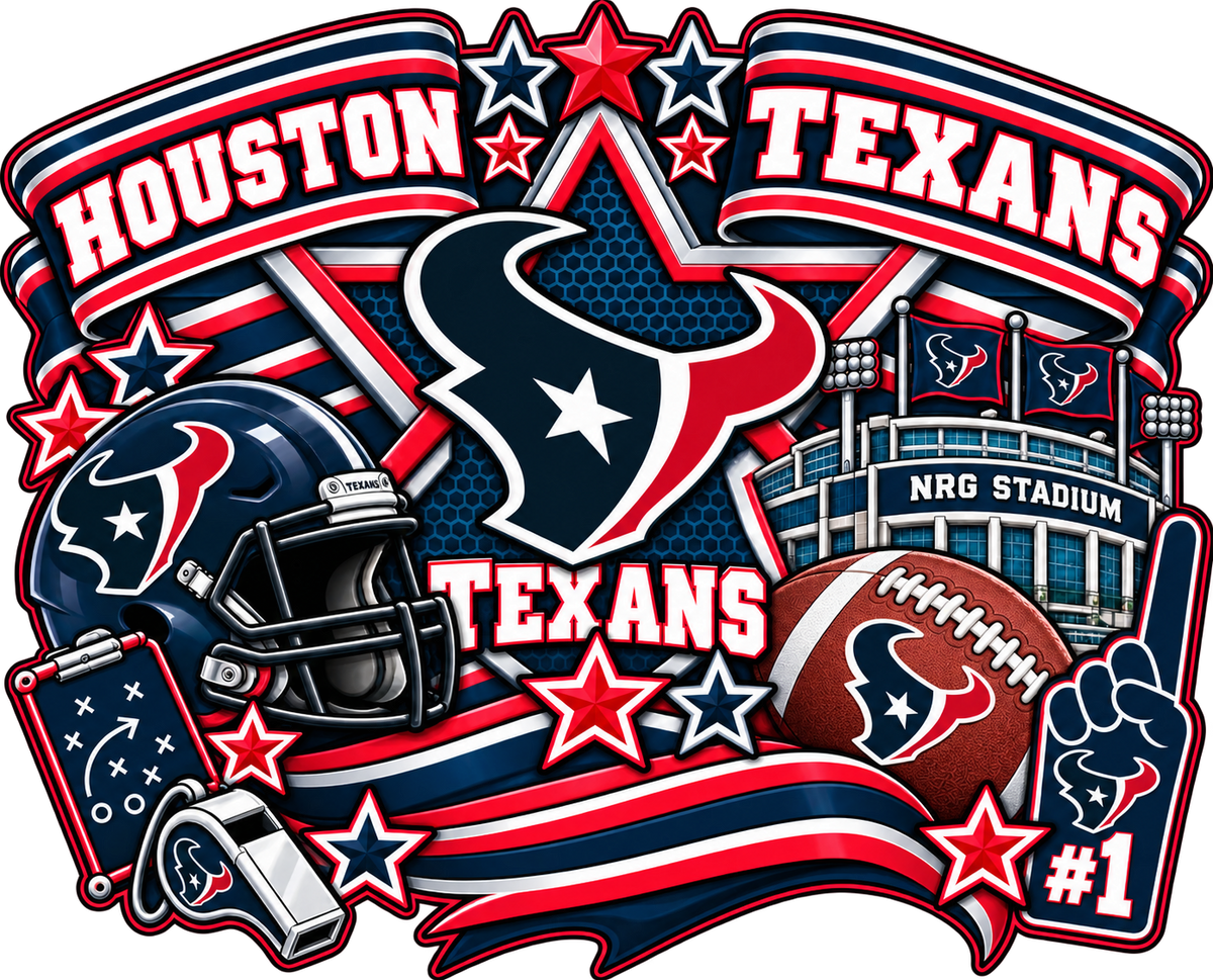 TEXANS Female Sports Theme Inspired Lithophane Lampshade