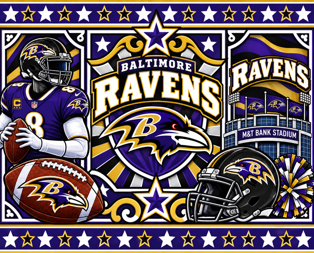 RAVENS Female Sports Theme Inspired Lithophane Lampshade