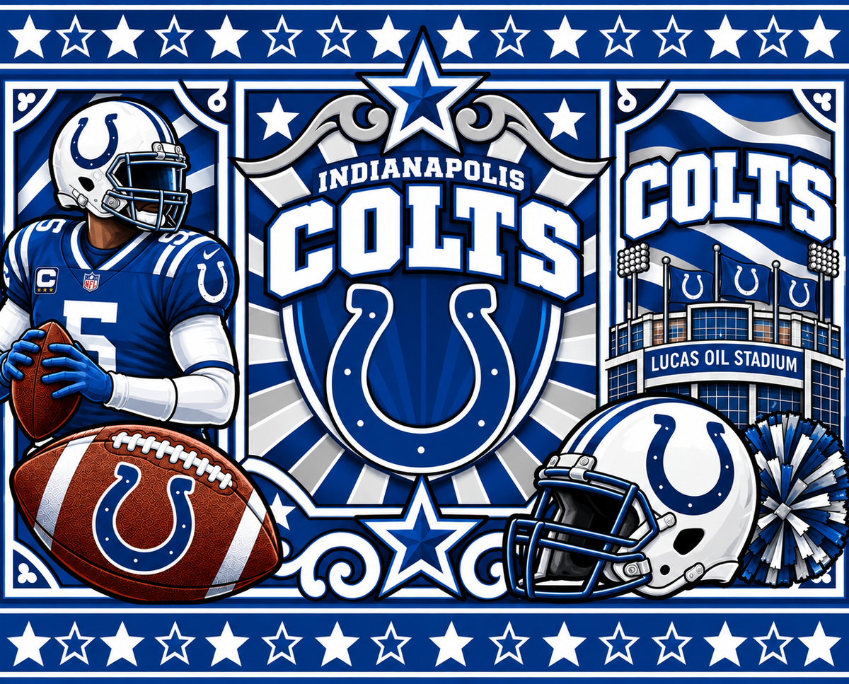 COLTS Female Sports Theme Inspired Lithophane Lampshade