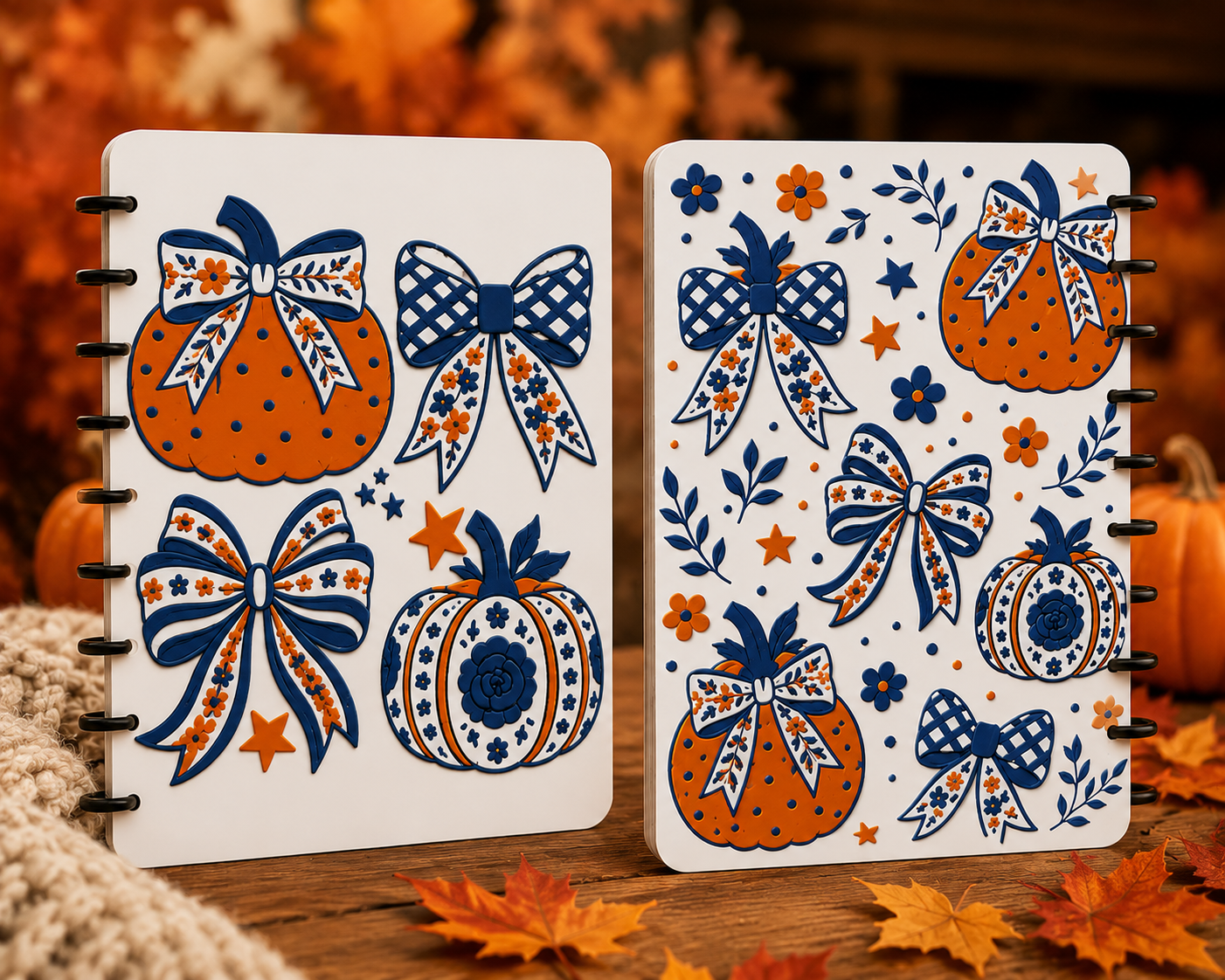 FALL NOTEBOOK COVER SETS STL READY TO PRINT FILES