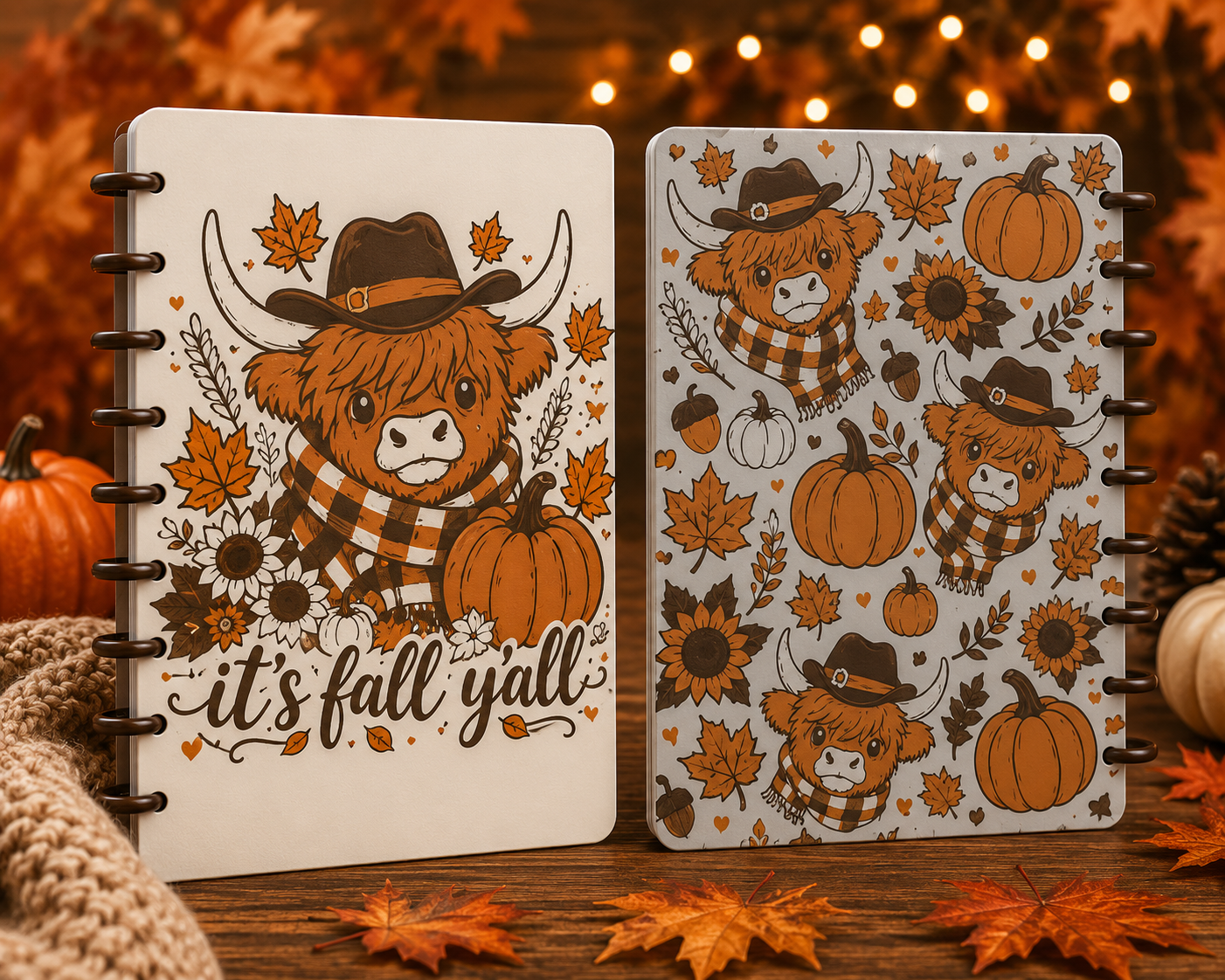 FALL NOTEBOOK COVER SETS STL READY TO PRINT FILES