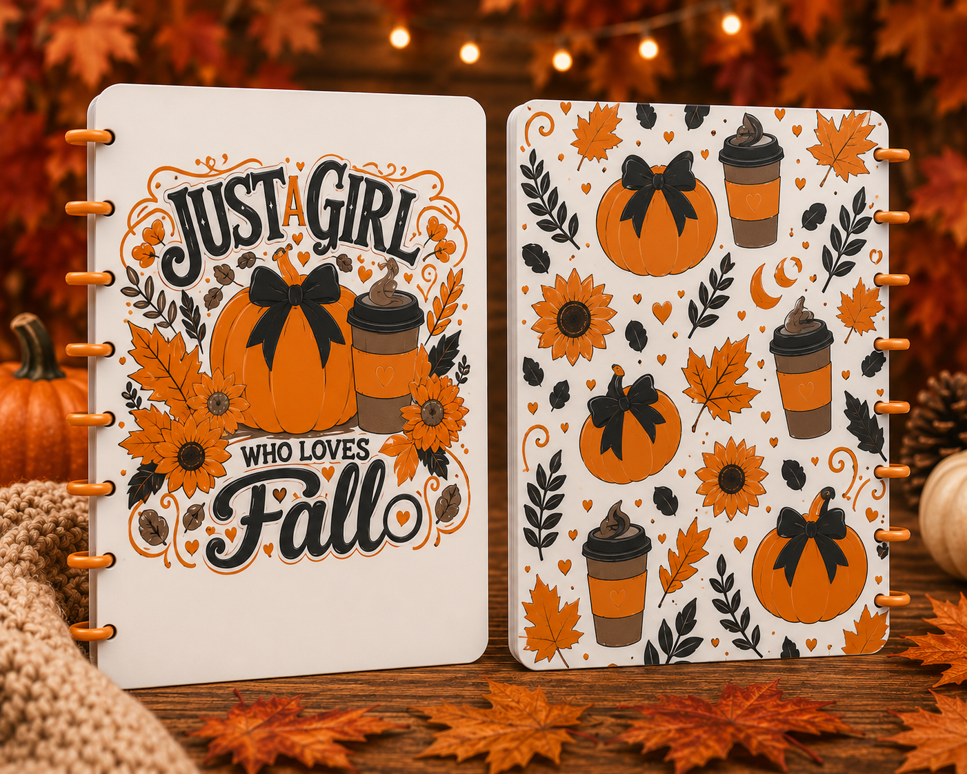 FALL NOTEBOOK COVER SETS STL READY TO PRINT FILES