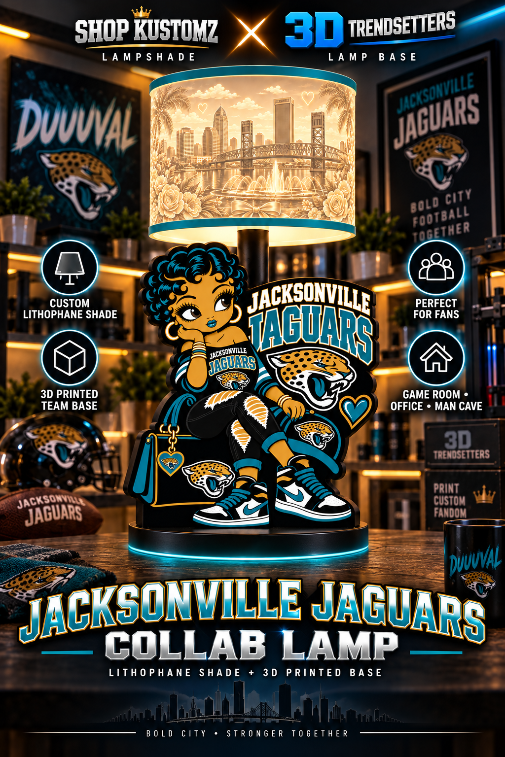 Betty Game Day Glam Lampshade Collection