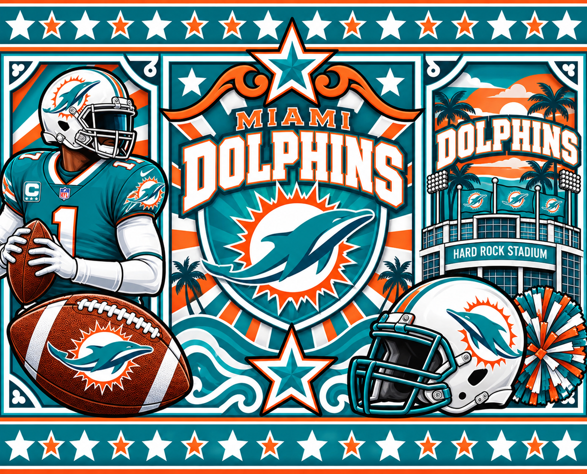 DOLPHINS Female Sports Theme Inspired Lithophane Lampshade