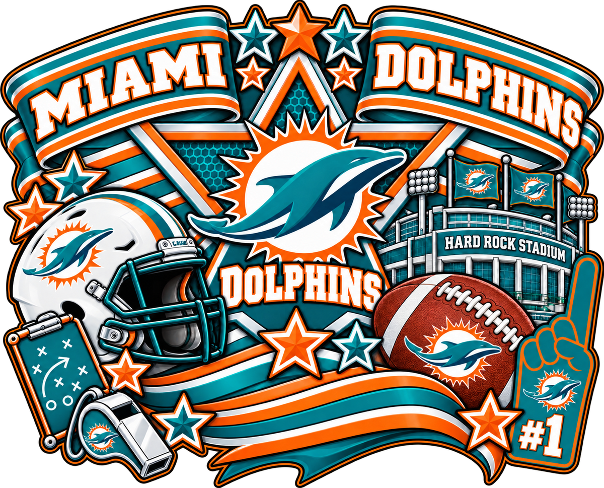 DOLPHINS Female Sports Theme Inspired Lithophane Lampshade