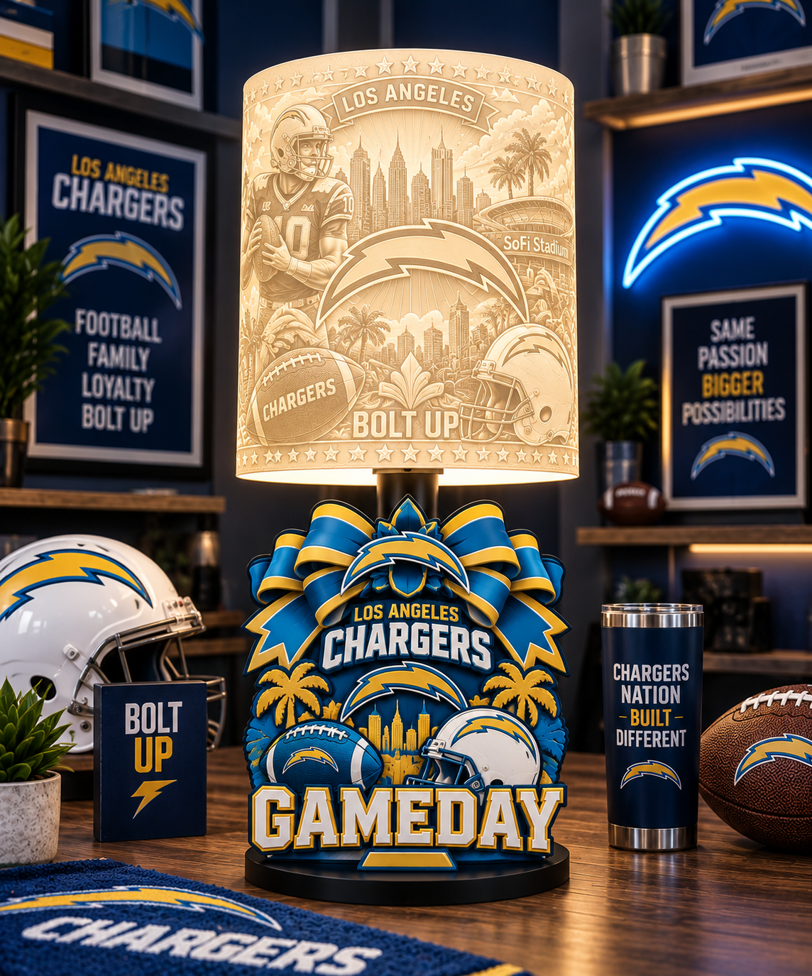 CHARGER Female Sports Theme Inspired Lithophane Lampshade