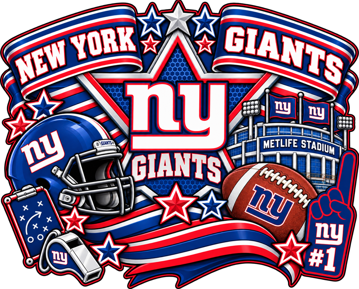 GIANTS Female Sports Theme Inspired Lithophane Lampshade