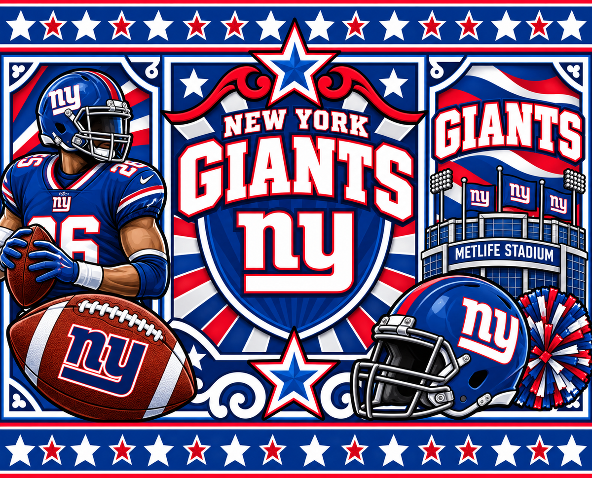 GIANTS Female Sports Theme Inspired Lithophane Lampshade