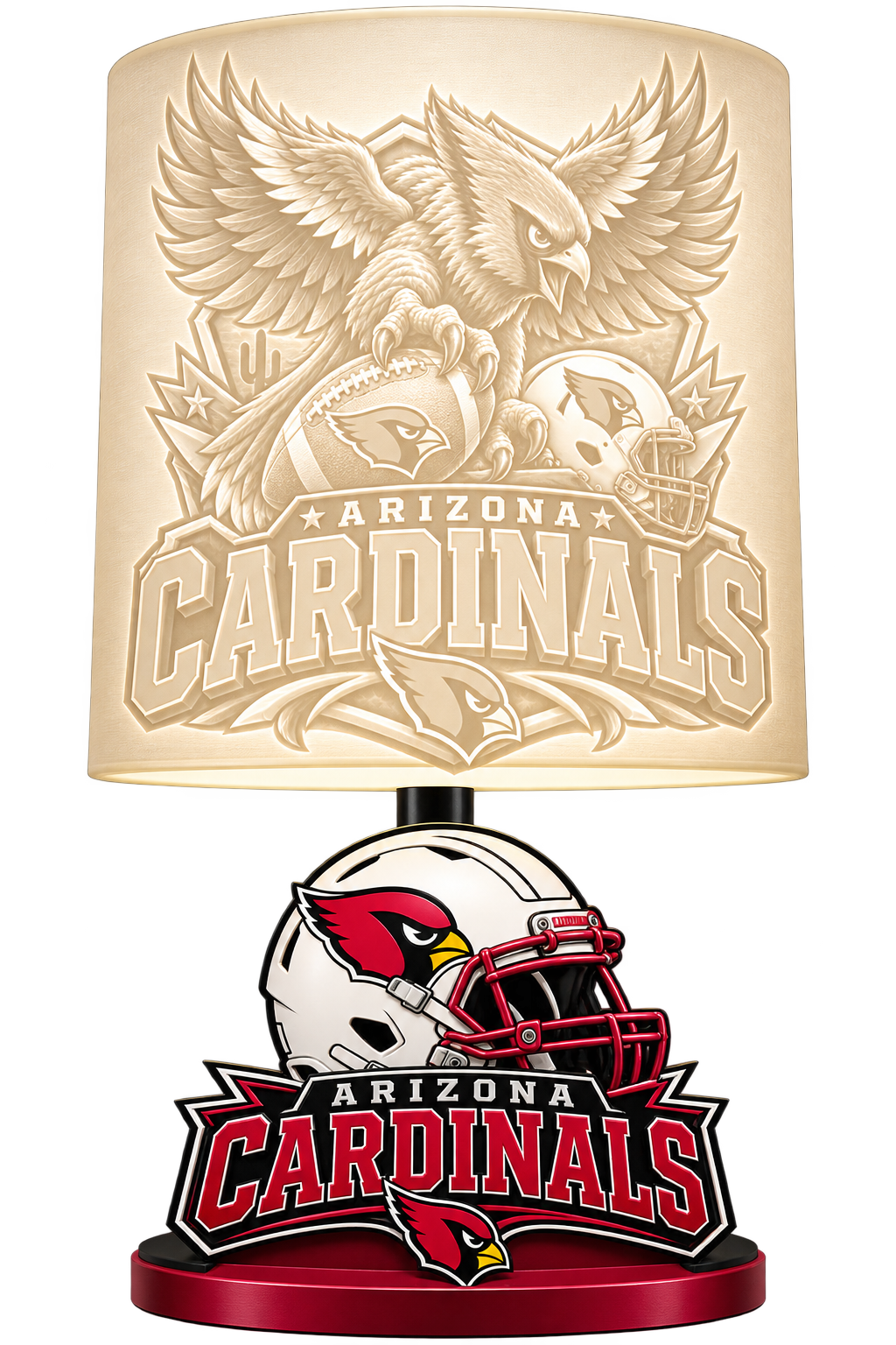 CARDINAL Male Sports Theme Inspired Lithophane Lampshade