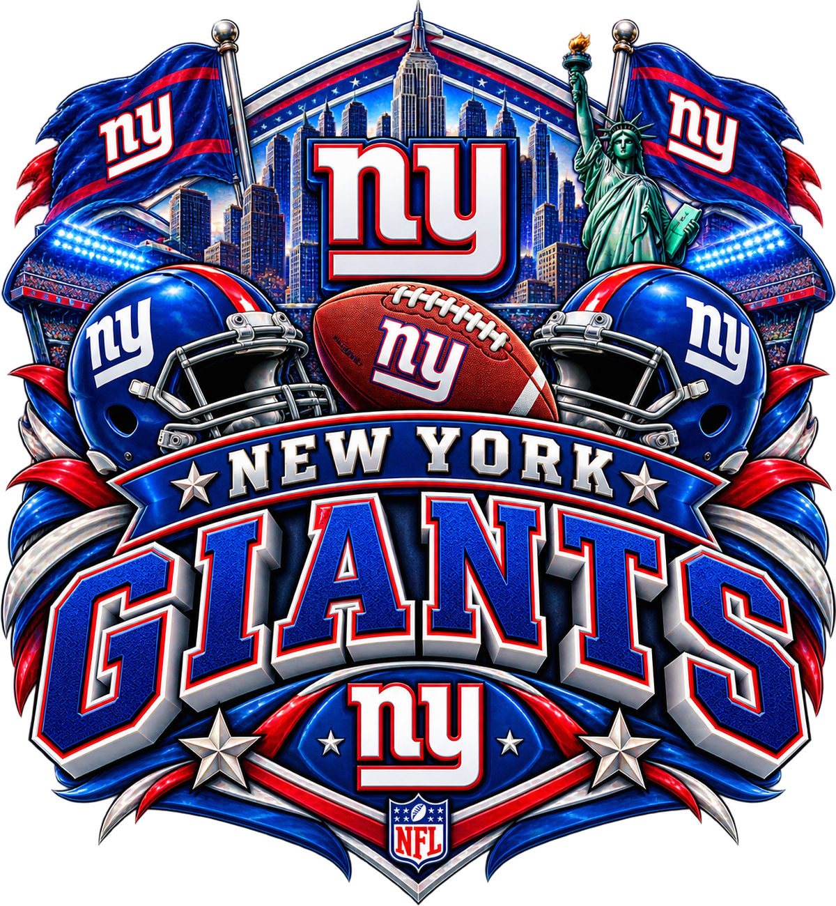 GIANTS MALE Sports Theme Inspired Lithophane Lampshade