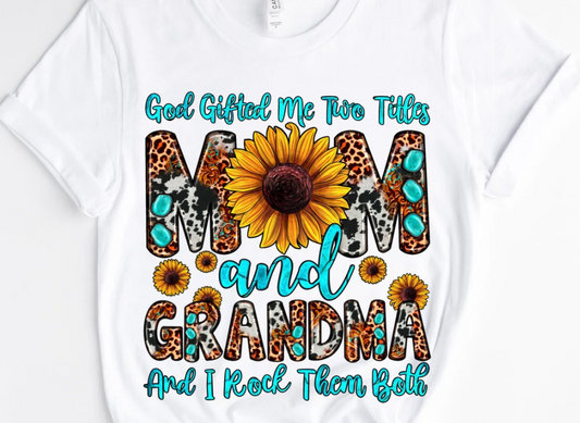 Mom and Grandma/10" Width DTF Transfer (E-16)