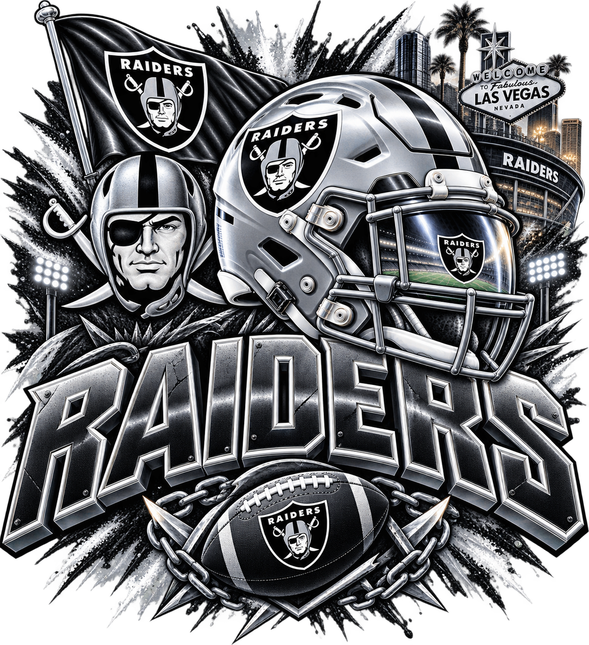 RAIDER MALE  Sports Theme Inspired Lithophane Lampshade