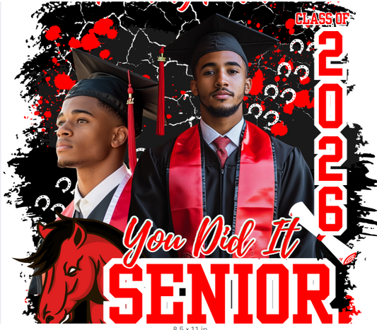 YOU DID IT SENIOR 2026 DIGITAL TEMPLATE