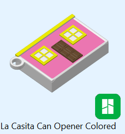 La Casita Soda Can Opener and Straw Topper STL File | Puerto Rican Inspired Can Tab Opener | 3D Printable Keychain | Digital Download