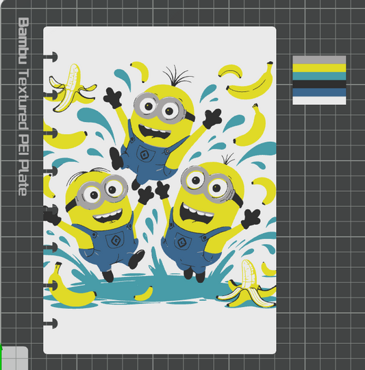 MINION NOTEBOOKS STL BUNDLE (5-6 COLOR DESIGNS)