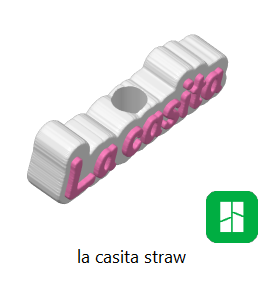 La Casita Soda Can Opener and Straw Topper STL File | Puerto Rican Inspired Can Tab Opener | 3D Printable Keychain | Digital Download