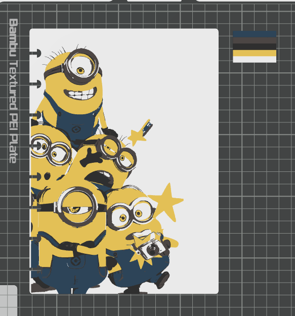 MINION NOTEBOOKS STL BUNDLE (5-6 COLOR DESIGNS)