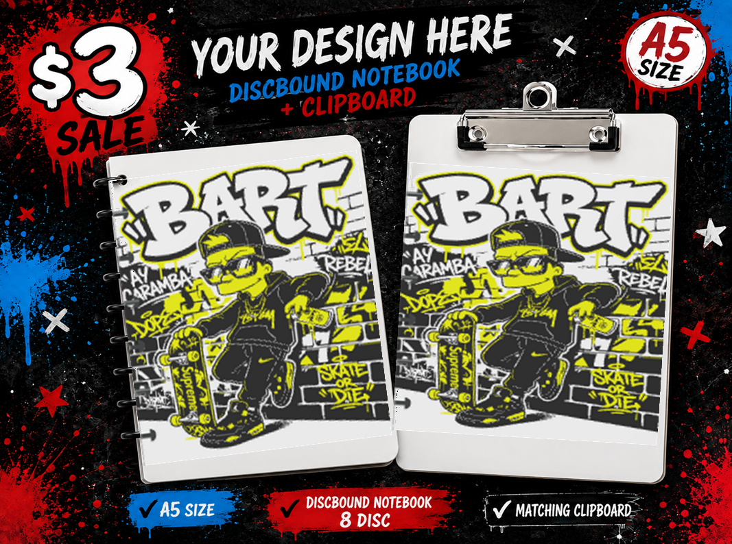 BART A5 Notebook and Clipboard STL File